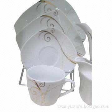 Dinner plate, cup and saucer